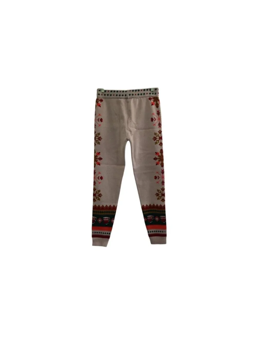 NWT Intimately Free People Falala Leggings Sz S Snowy Sips Combo Fair Isle Knit